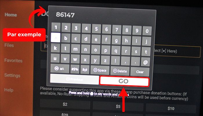 code application sur fire tv stick