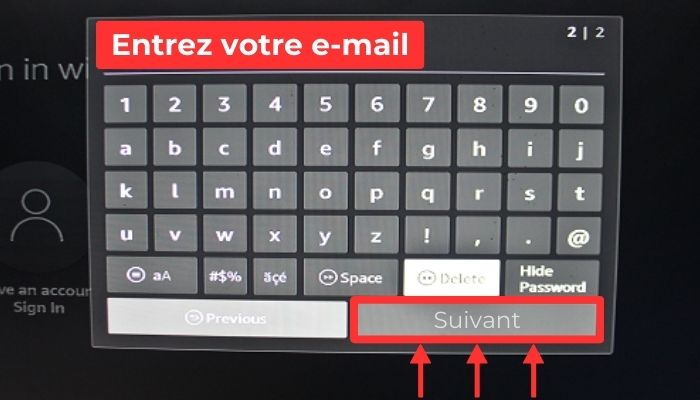 email suivant sur fire tv stick